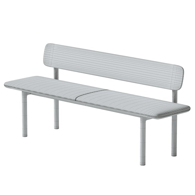Neva bench with backrest - Image 6