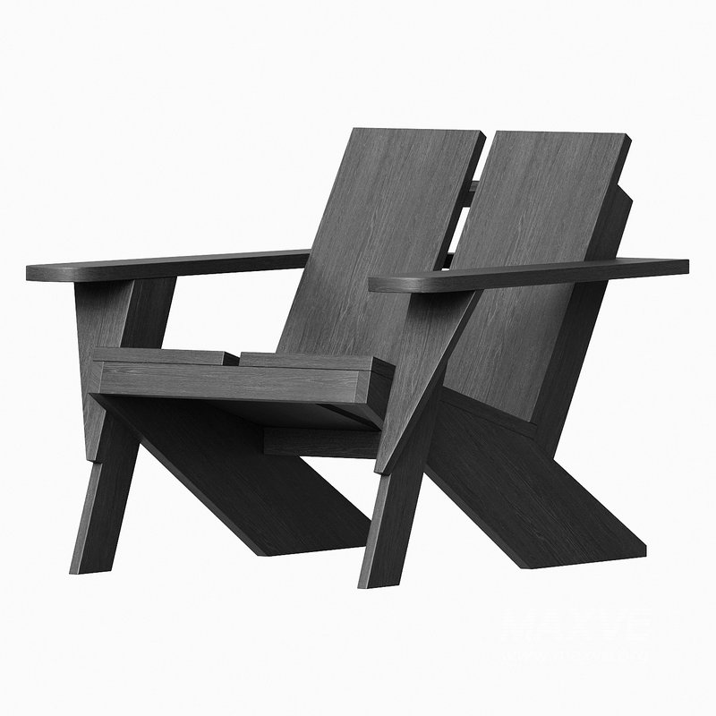 Paso Natural Teak Wood Outdoor Adirondack Chair - Image 5