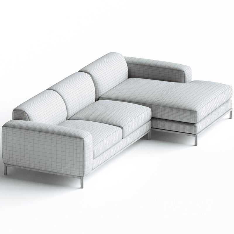 Benedict 2Piece Sectional Corner Sofa - Image 3