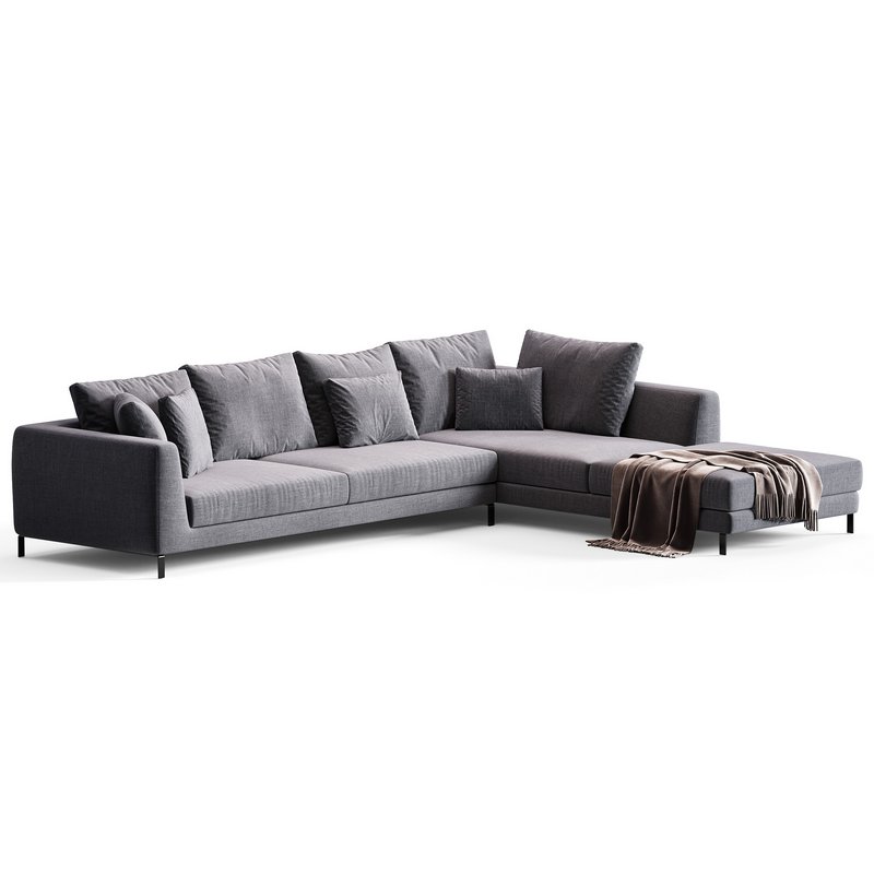 Ray Corner Sectional Sofa By B&B ITALIA - Image 4