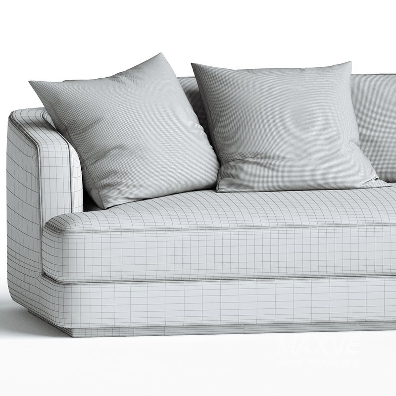 Flexform Barret Sectional Sofa Designer Roberto Lazzeroni - Image 3