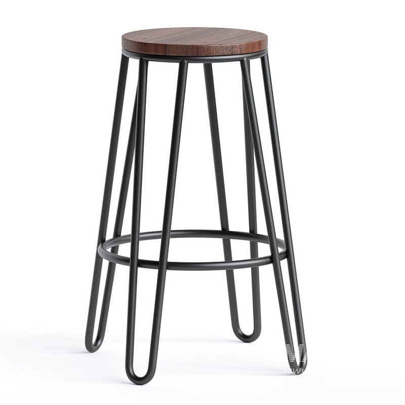 75cm Jonas Hairpin Stool - Image 1