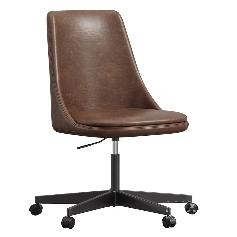 Jaz Leather Swivel Desk Chair - Image 2