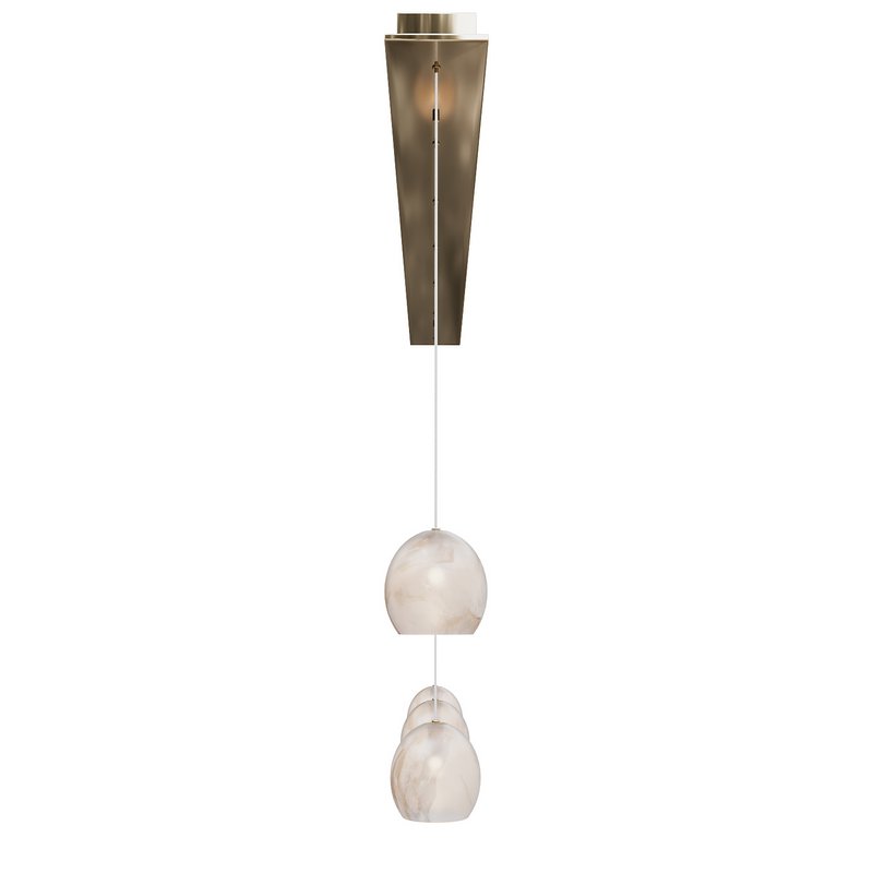 Lazio 7-Light Linear Multi-Drop Pendant Currey Company - Image 1