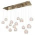 Lazio 15-Light Linear Multi-Drop Pendant Currey Company - Thumbnail 4