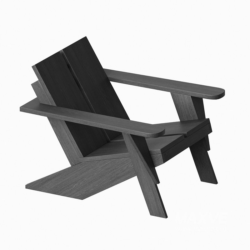 Paso Natural Teak Wood Outdoor Adirondack Chair - Image 3