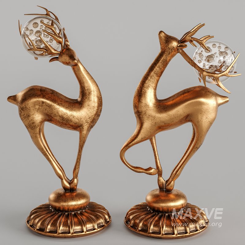 Nordic style crystal ball deer - Image 3
