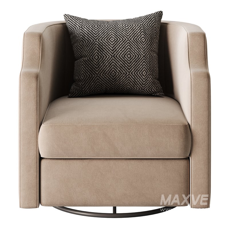 Infinity Swivel Barrel Chair Blue - Image 7