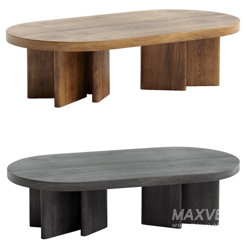 Pill Shape Coffee Table - Image 1