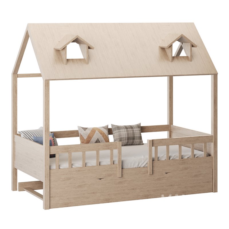 Bed Frame with Trundle - Image 9