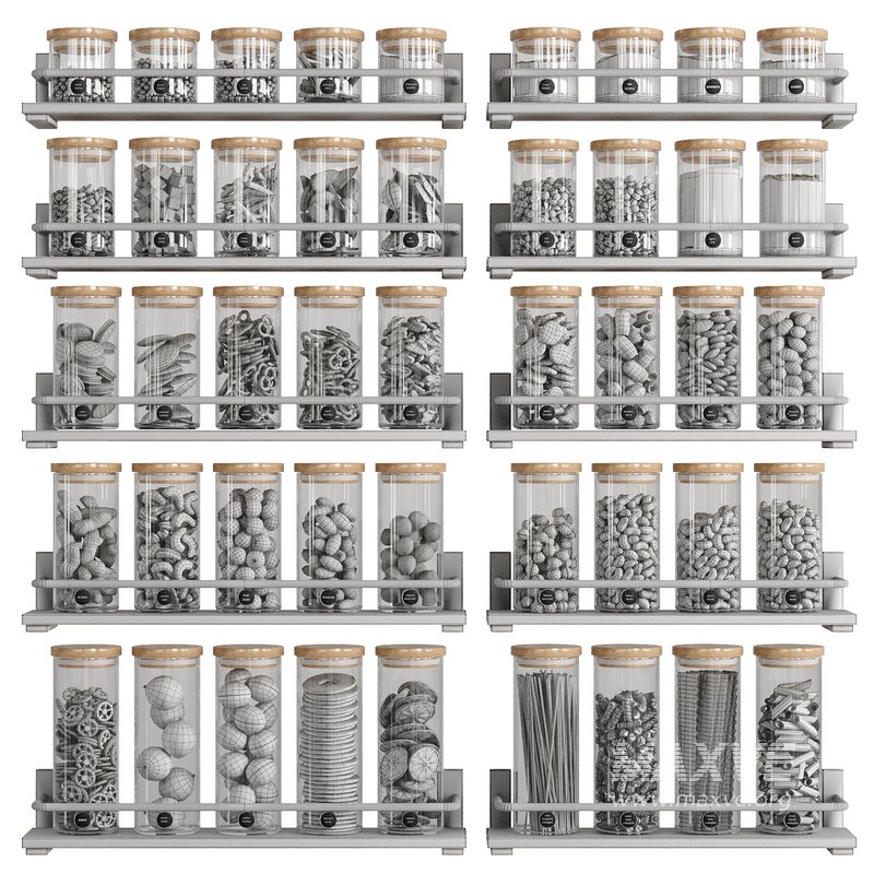 Glass Bamboo Jars - Image 4