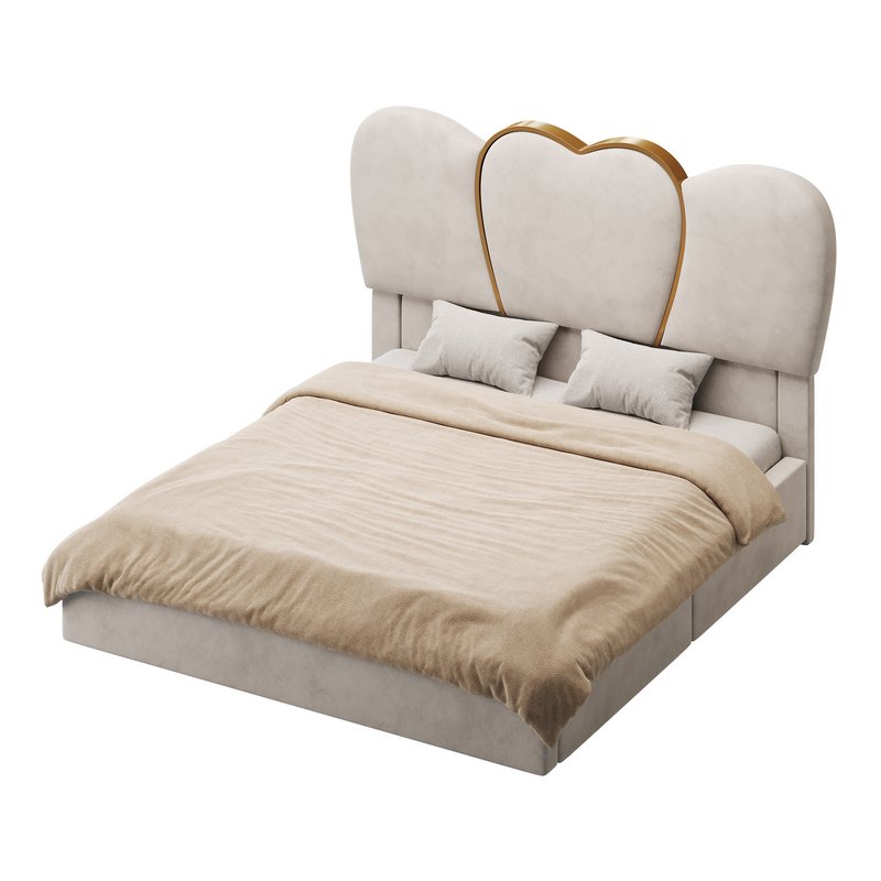 Homfa King Size LED Bed - Image 8