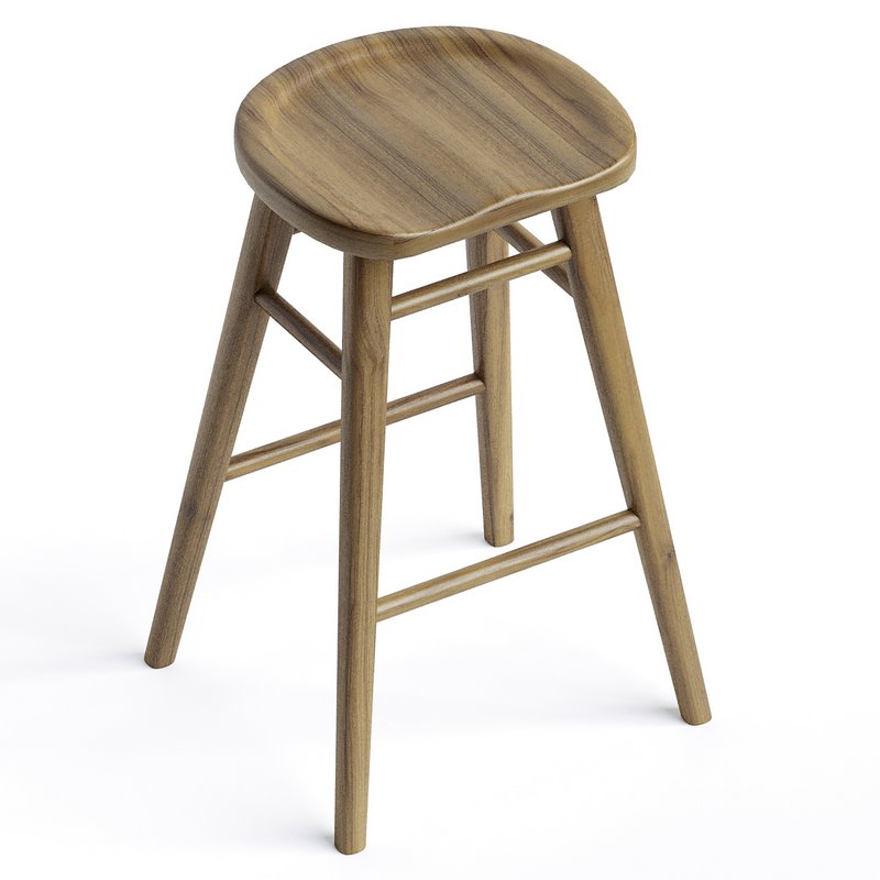 Scandinavian Style Timber Barstool - Image 4