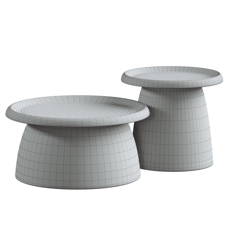 Artiss Coffee Table Round - Image 3