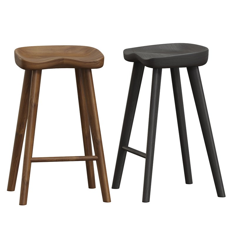 Bethan 65cm Wooden Bar stool - Image 3