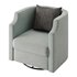 Infinity Swivel Barrel Chair Blue - Thumbnail 5