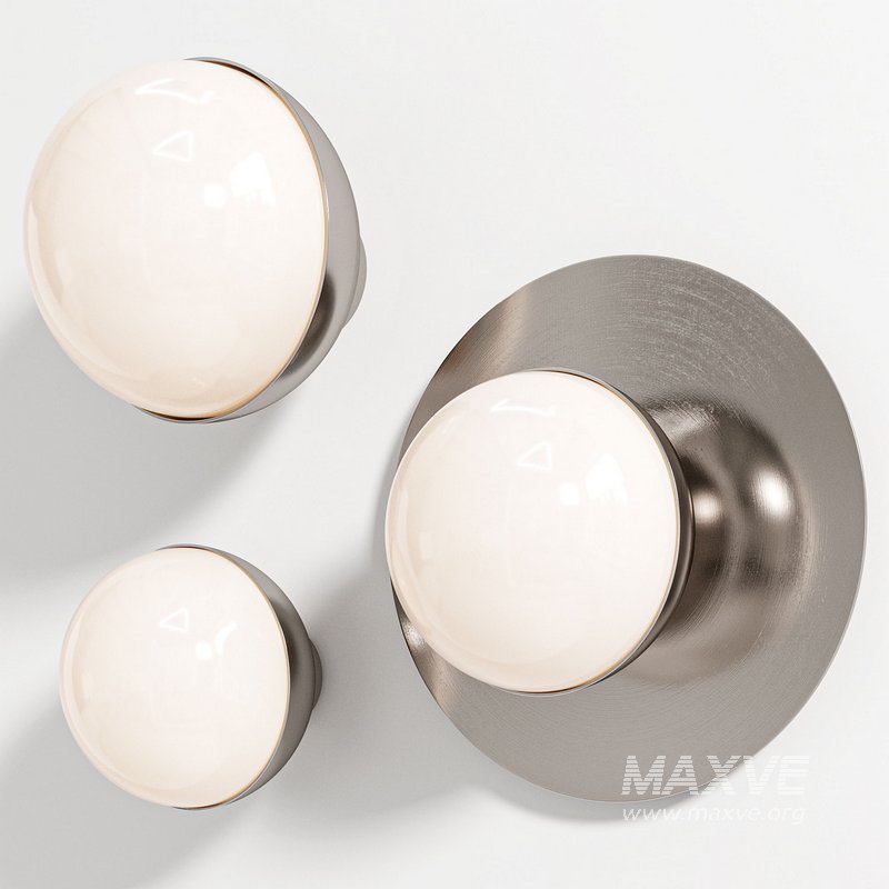 Orb Disc Ruby Watts Lighting Wall Lamp - Image 3