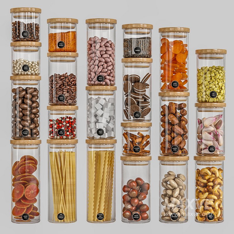 Glass Bamboo Jars - Image 2