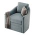 Wide Seat Lounge Swivel Arm Chair - Thumbnail 2
