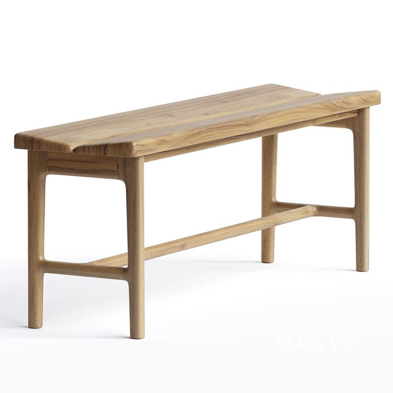 Handmade oak dining table bench - Image 2