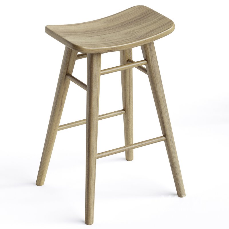 65cm Oliver Solid Timber Barstool - Image 5