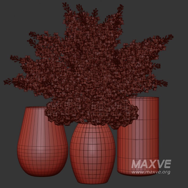 Elegant Pink White Lilac Flower in Glass Vases - Image 6