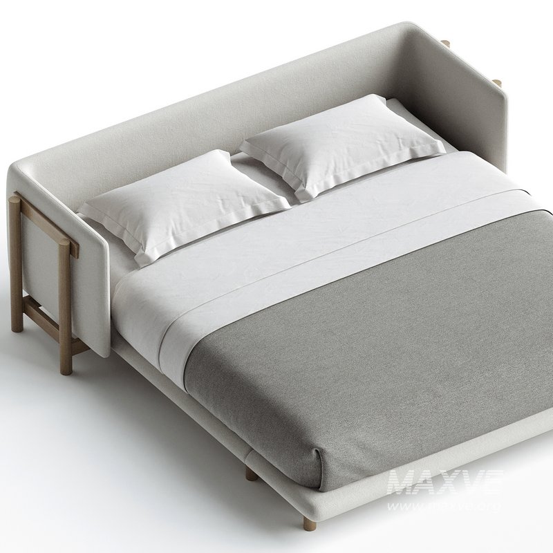 Frame Bed with Arms by De La Espada - Image 1