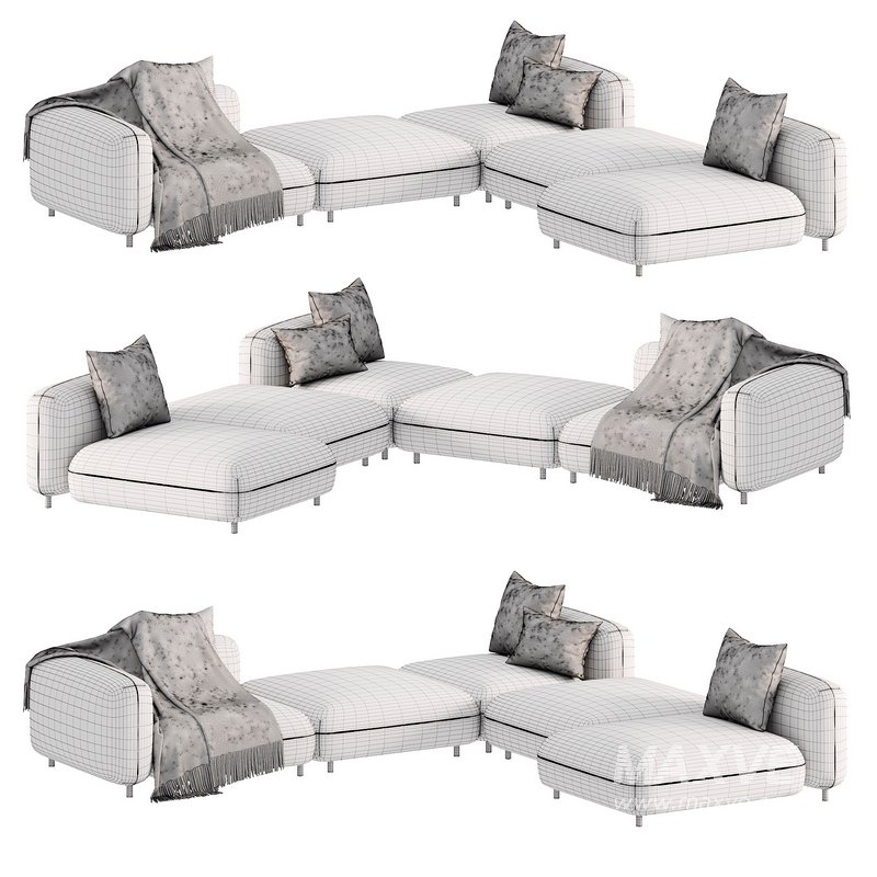 Tokio Modular fabric Sofa 2 - Image 7