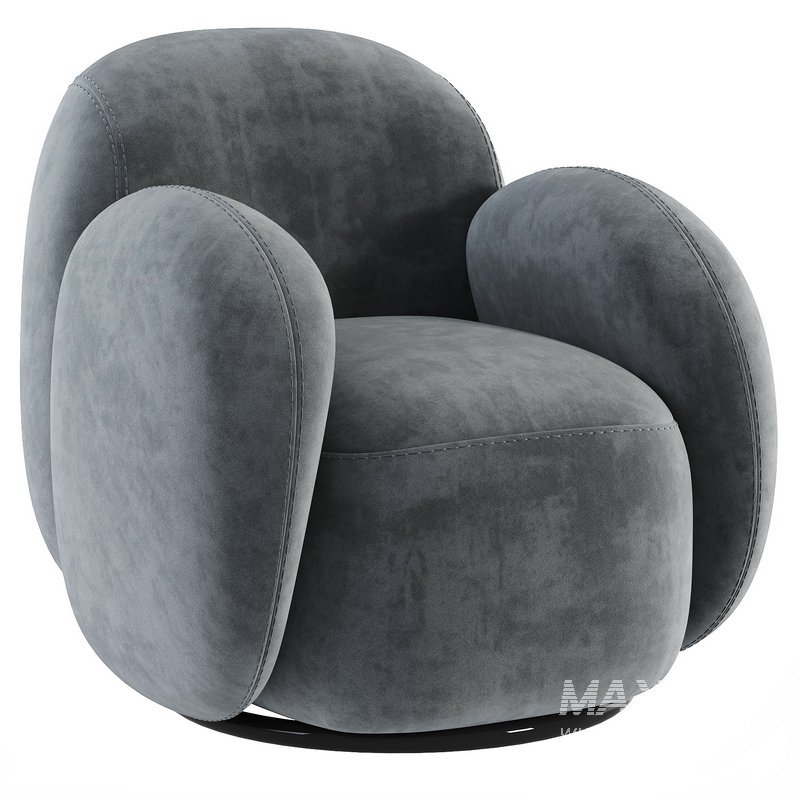 Swivel chair Teop Cozy Milk - Image 5