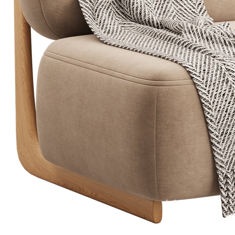 Modern Simple Style Cherry Wood Side Chair - Image 11