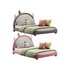 Full Size PU Leather Upholstered Princess Bed - Thumbnail 2