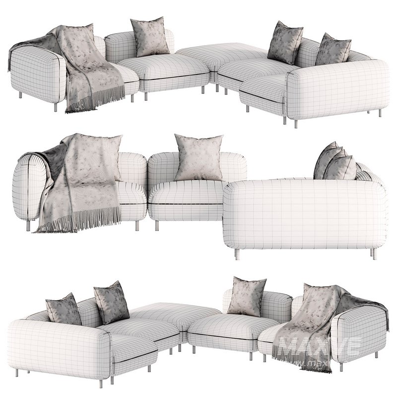 TOKIO Modular fabric Sofa - Image 7