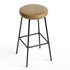 Doheny Black Steel Legs Swivel Barstool - Thumbnail 2