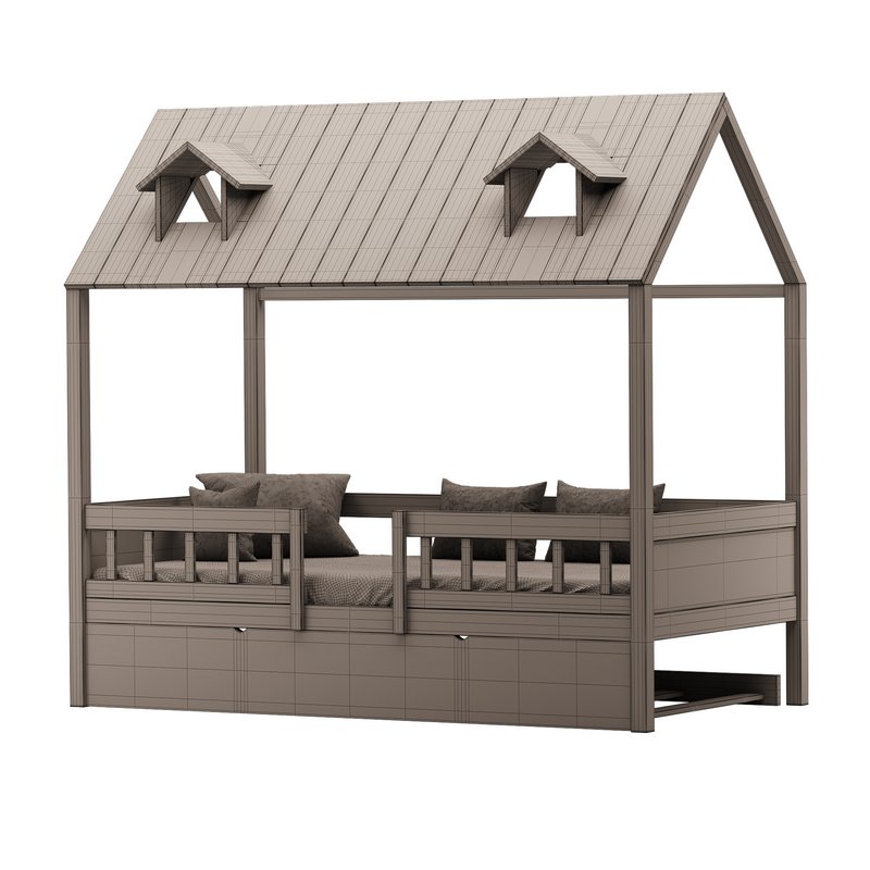 Bed Frame with Trundle - Image 14