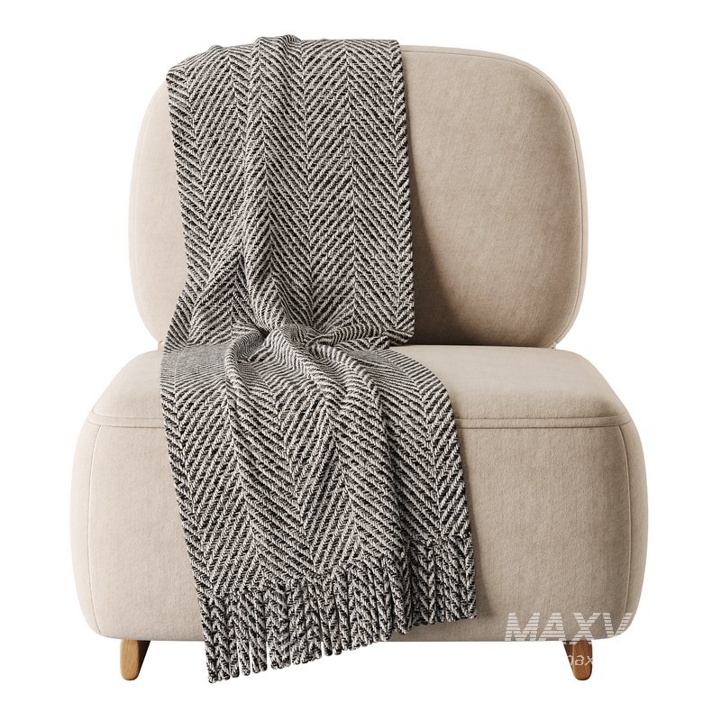 Modern Simple Style Cherry Wood Side Chair - Image 5