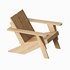 Paso Natural Teak Wood Outdoor Adirondack Chair - Thumbnail 4