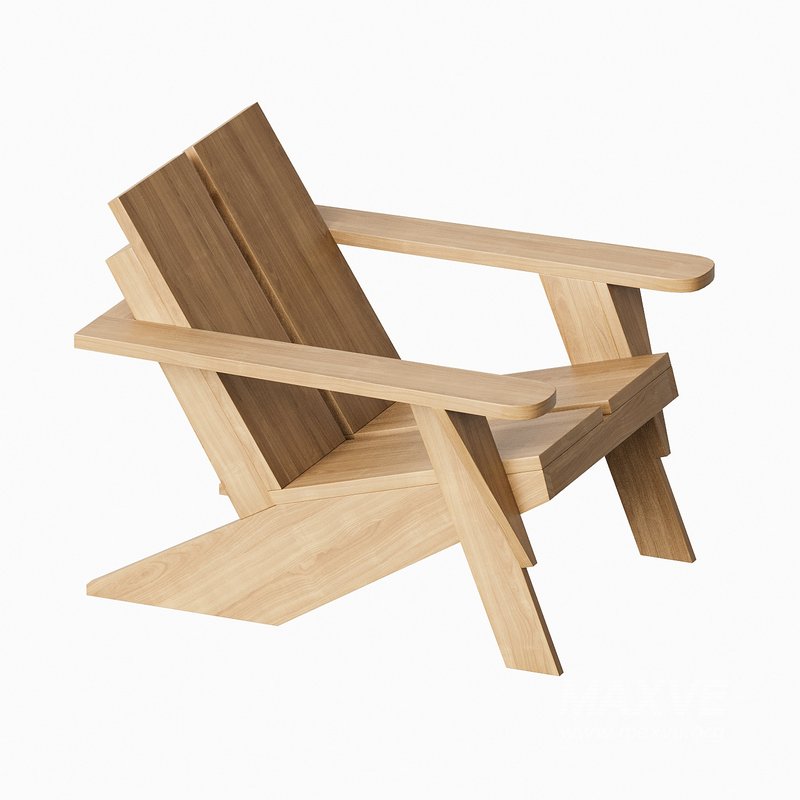 Paso Natural Teak Wood Outdoor Adirondack Chair - Image 4