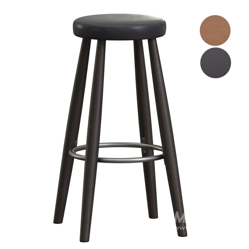 Mid Century Modern Bar Stool CH 56 by Hans Wegner - Image 3