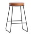 Eleanor Faux Leather Barstool - Thumbnail 1