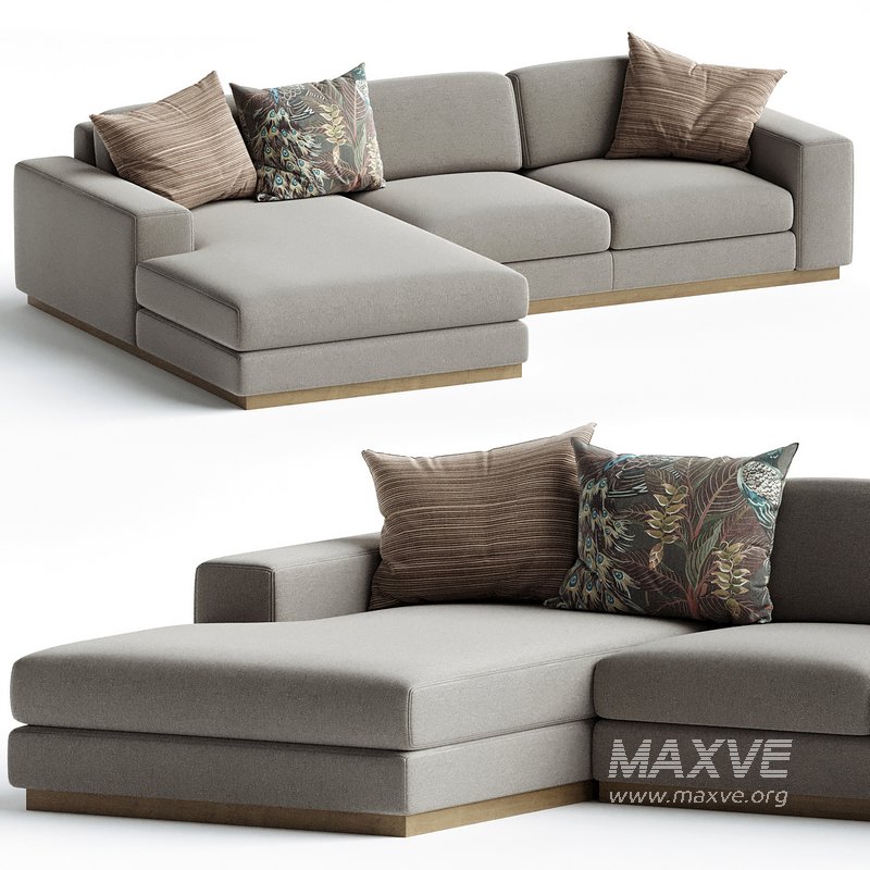 Sepia Chaise longue sofa - Image 2