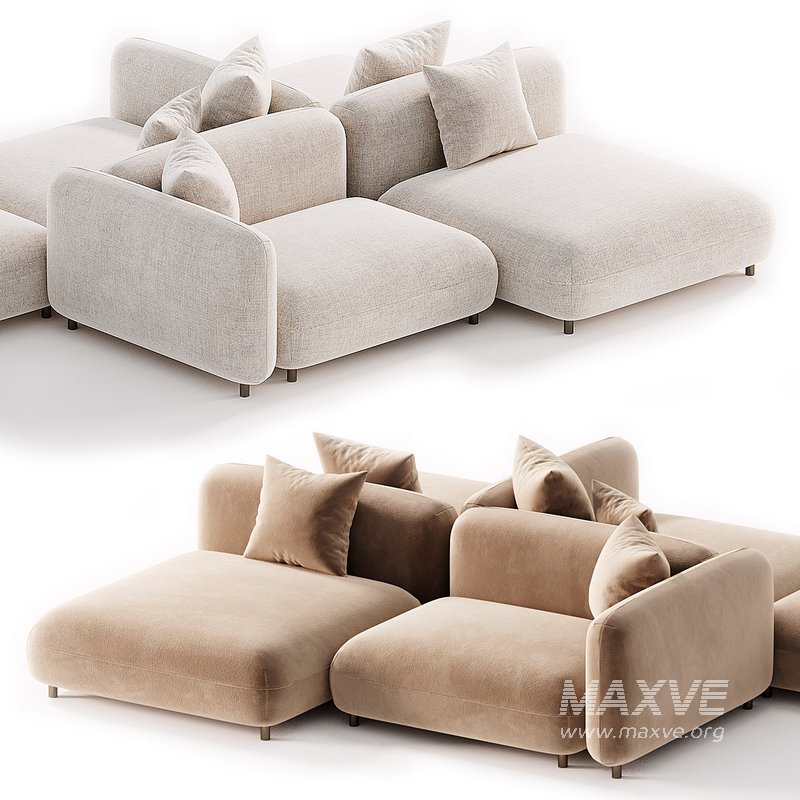Tokio Modular fabric Sofa 3 - Image 5