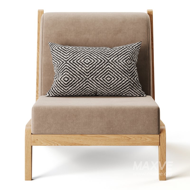 Art Deco White Foam Side Chair - Image 6