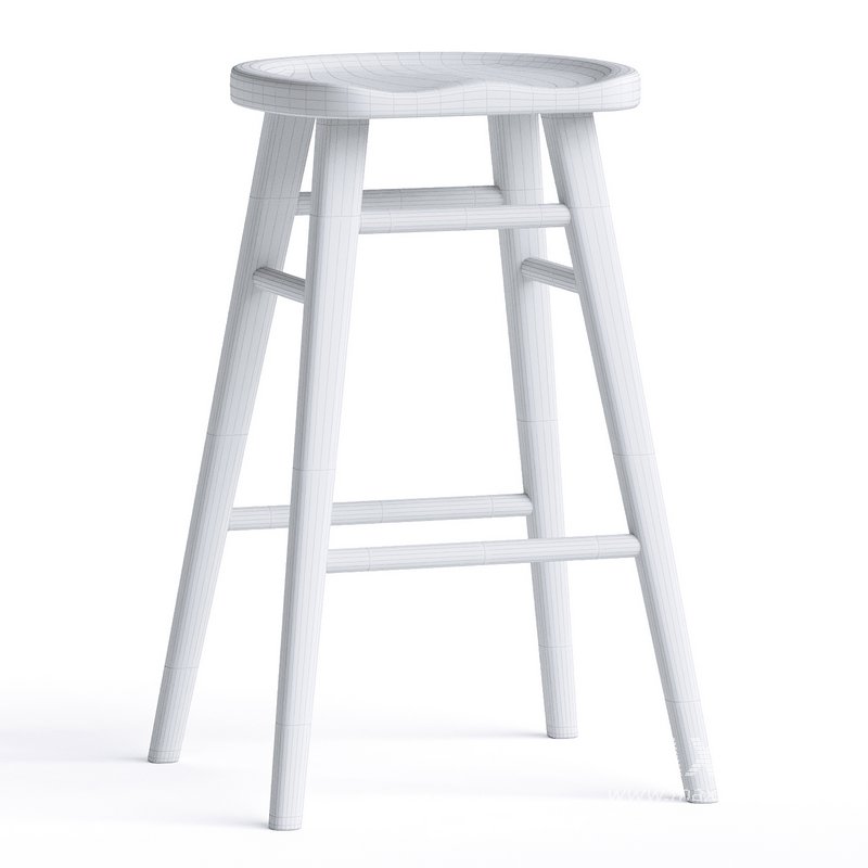 Scandinavian Style Timber Barstool - Image 5