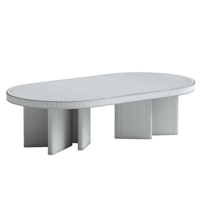 Pill Shape Coffee Table - Image 4