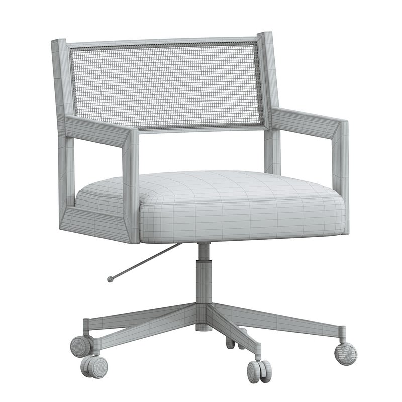 Lakeport Upholstered Swivel Desk Chair - Image 4