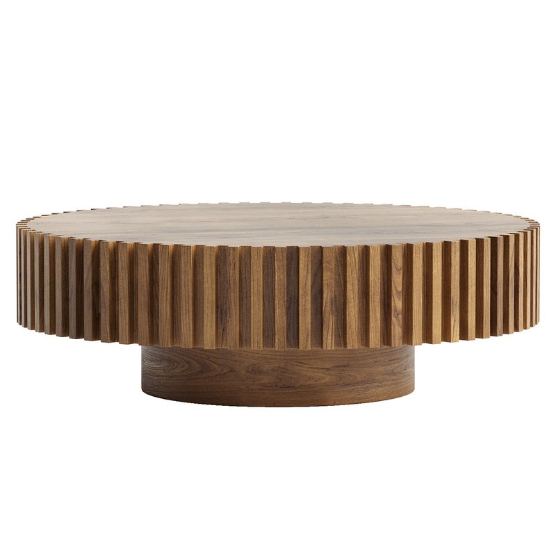 Oak Round Coffee Table - Image 1