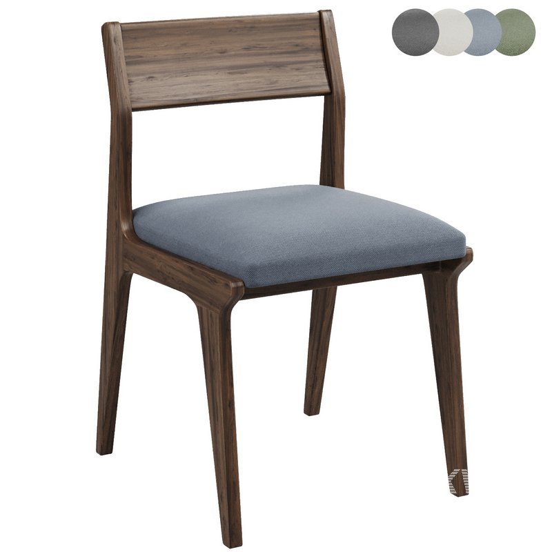 Lakin Teak Wood Dining Side Chair - Image 1