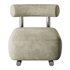 Modish Solid Color Foam Side Chair - Thumbnail 4