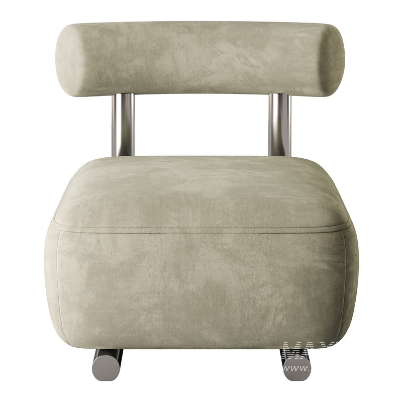 Modish Solid Color Foam Side Chair - Image 4