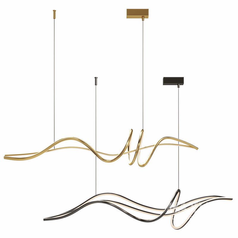 Geometric Pendant LED Lines - Image 4